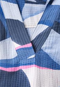 Lange Hemdbluse mit Print urban navy blue