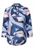 Lange Hemdbluse mit Print urban navy blue