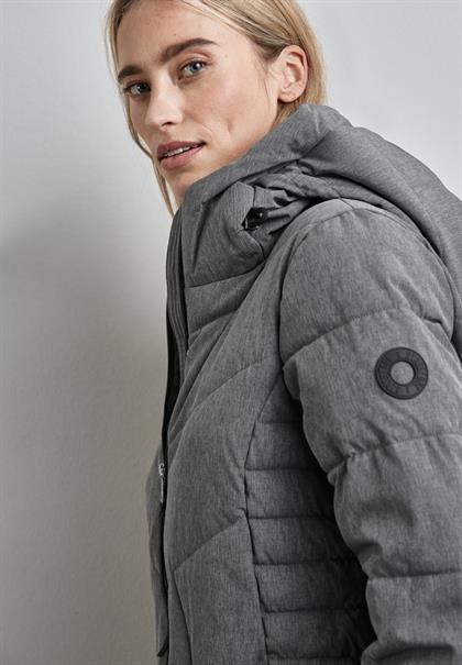 Lange Jacke frost grey melange