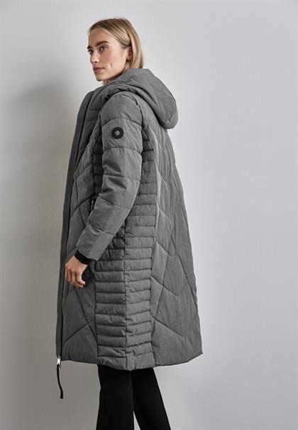 Lange Jacke frost grey melange