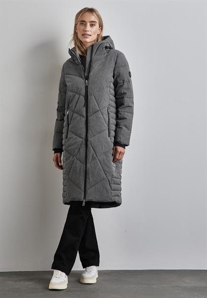Lange Jacke frost grey melange