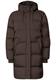 Lange Jacke mit Kapuze und Steppmuster auburn brown
