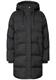 Lange Jacke mit Kapuze und Steppmuster black