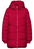 Lange Steppjacke carpet red