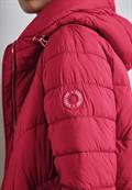 Lange Steppjacke carpet red