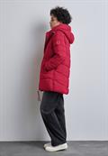 Lange Steppjacke carpet red