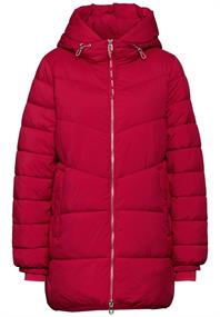 Lange Steppjacke carpet red