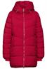 Lange Steppjacke carpet red