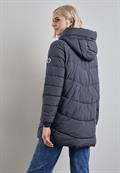 Lange Steppjacke gravity blue