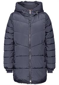 Lange Steppjacke gravity blue