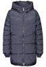Lange Steppjacke gravity blue