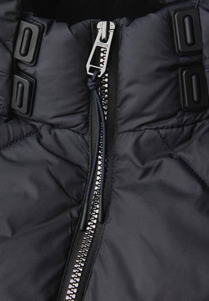 Lange Steppjacke obsidian blue