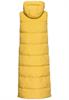 Lange Steppweste aus recyceltem Polyester yellow