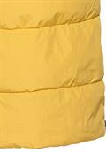 Lange Steppweste aus recyceltem Polyester yellow