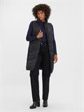 lange Steppweste black