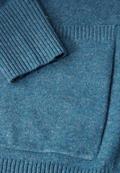 Langer Cardigan aqua melange