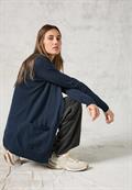 Langer Cardigan deep petrol