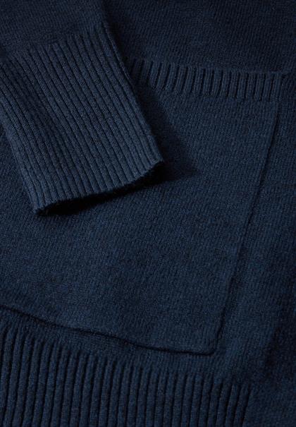Langer Cardigan deep petrol