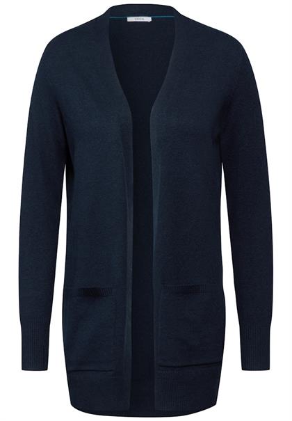 Langer Cardigan deep petrol