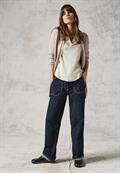 Langer Cardigan milky caramel melange
