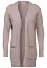 Langer Cardigan milky caramel melange