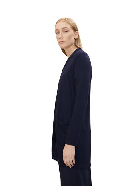 Langer Cardigan navy midnight blue
