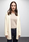 Langer Federgarn Cardigan soft beige