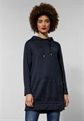 Langer Jersey Sweatpullover dark vintage blue
