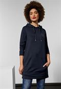 Langer Jersey Sweatpullover dark vintage blue