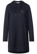 Langer Jersey Sweatpullover dark vintage blue