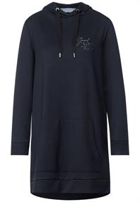 Langer Jersey Sweatpullover dark vintage blue