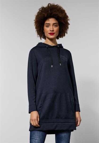 Langer Jersey Sweatpullover dark vintage blue