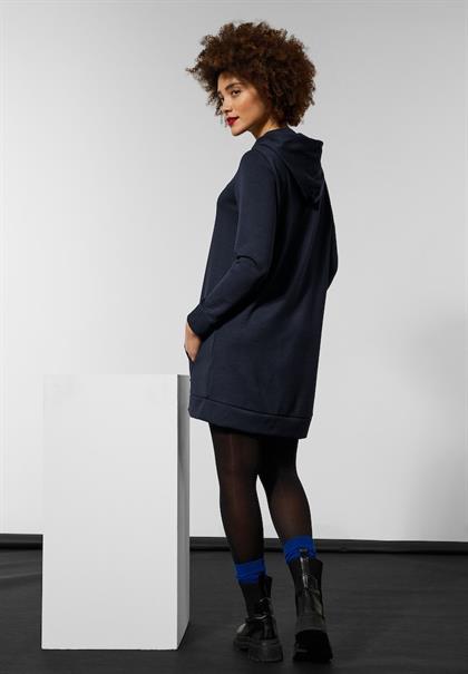 Langer Jersey Sweatpullover dark vintage blue