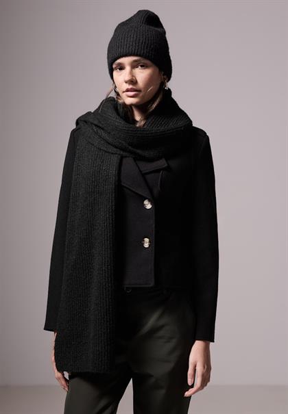 Langer Schal black