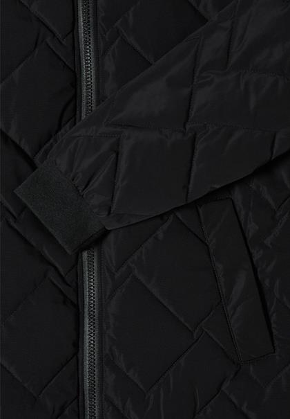 Langer Stepp-Blouson black