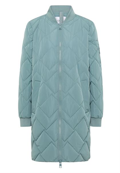 Langer Stepp-Blouson ice hill green