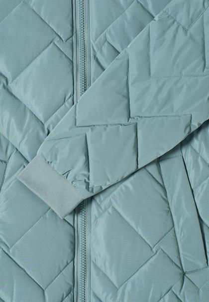 Langer Stepp-Blouson ice hill green