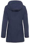 Langer Windbreaker mit weichem Plüschfutter night blue