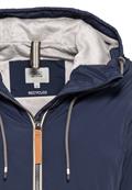 Langer Windbreaker mit weichem Plüschfutter night blue