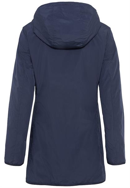 Langer Windbreaker mit weichem Plüschfutter night blue