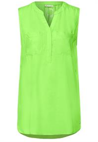 Langes Blusentop in Unifarbe peppy green