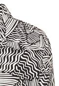 Langes Hemdblusenkleid mit Allover-Print aop