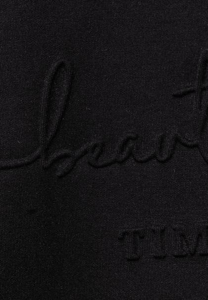 Langes Hoodie Sweatshirt black
