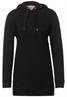 Langes Hoodie Sweatshirt black