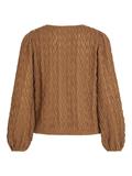 Langärmelige Bluse mit Struktur toasted coconut