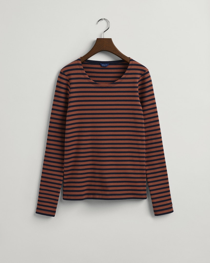 Gant Damen Langarmshirt 4203431 Rosewood Brown
