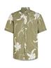 LARGE TROPICAL PRT SHIRT S/S faded olive - optic white