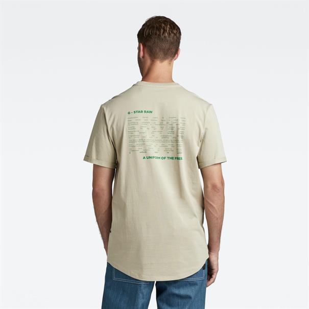 Lash back text r t spray green