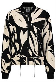 leaves: black-nude beige