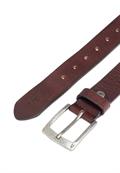 Ledergürtel mit verstellbaren Details dark brown